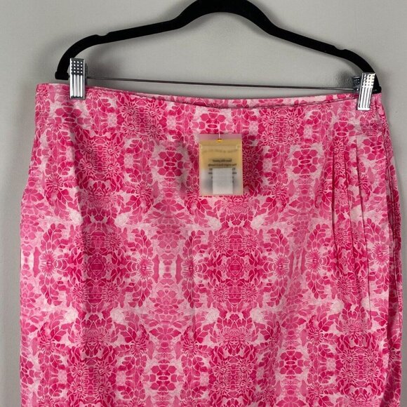 Rip Skirt Hawaii Wrap Skirt Size XL Bali Pink Length 3 - Picture 2 of 11